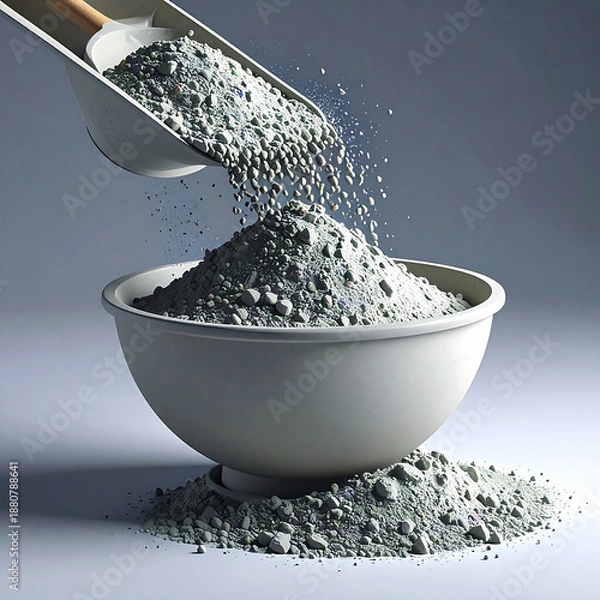 Obraz Construction graphic showing cement mixing