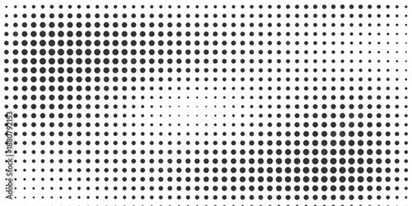Obraz Dot pattern seamless background. Polka dot pattern template Monochrome dotted texture