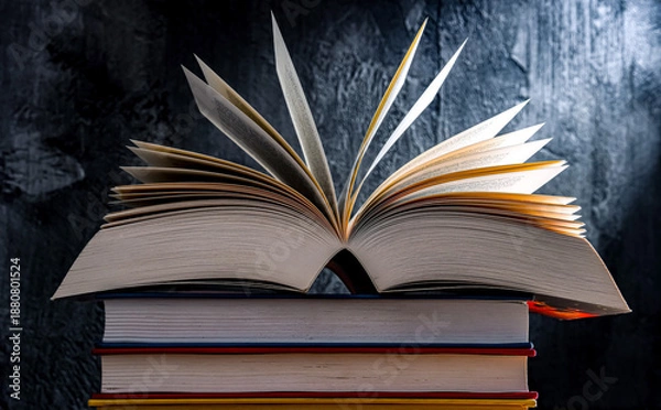 Obraz Composition with an open book