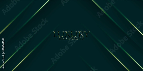 Obraz luxury abstract dark green background vector design