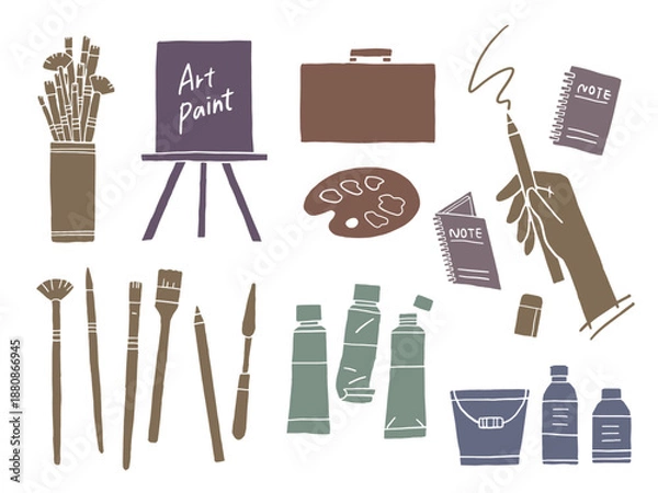 Obraz アートイメージのイラストセット