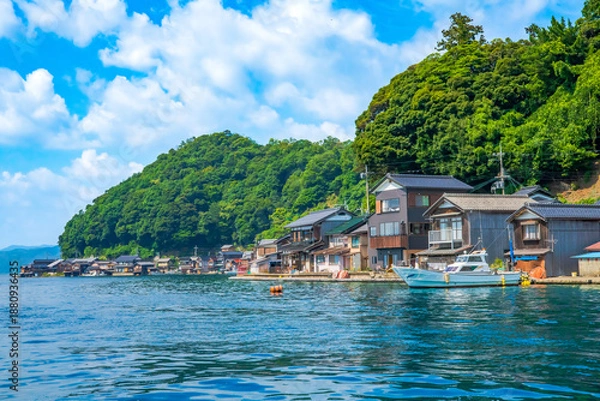 Obraz 京都府　伊根の町並み