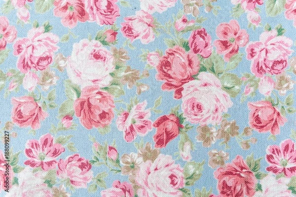 Obraz Retro rose fabric background