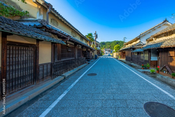 Obraz 奈良　明日香村　岡の町並み