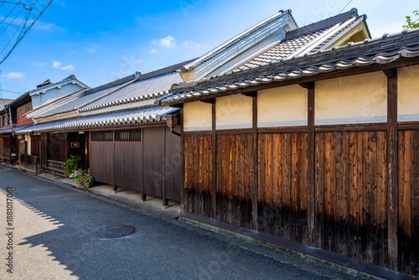 Obraz 奈良県　御所市の町並み