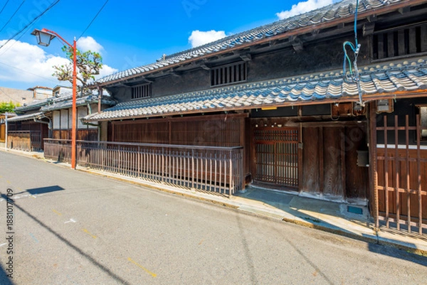 Obraz 奈良県　御所市の町並み