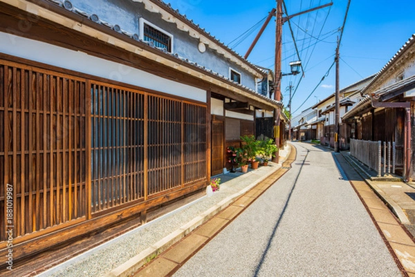 Obraz 奈良県　五條市　五条新町の町並み