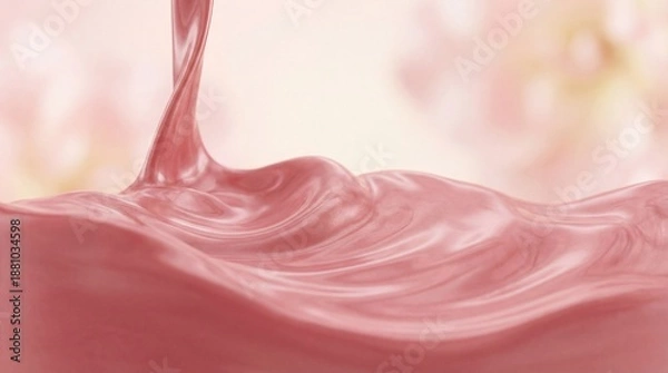 Obraz milk splash in pink