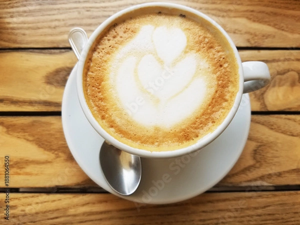 Obraz Cappuccino Coffee Cup Closeup