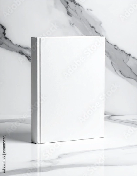 Obraz 大理石背景の高級感ある本表紙モックアップ