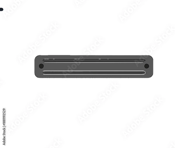 Fototapeta Black Plastic Vent Cover.