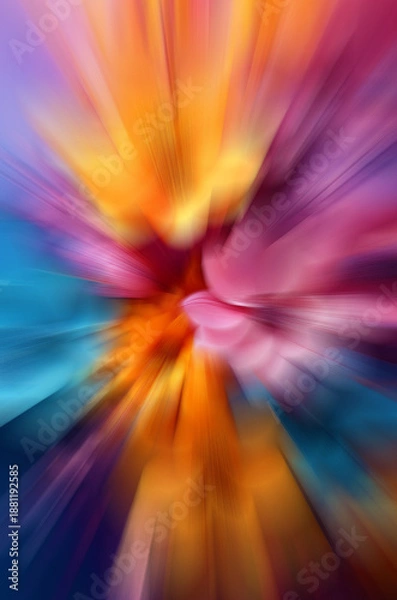 Obraz abstract colorful background with rays