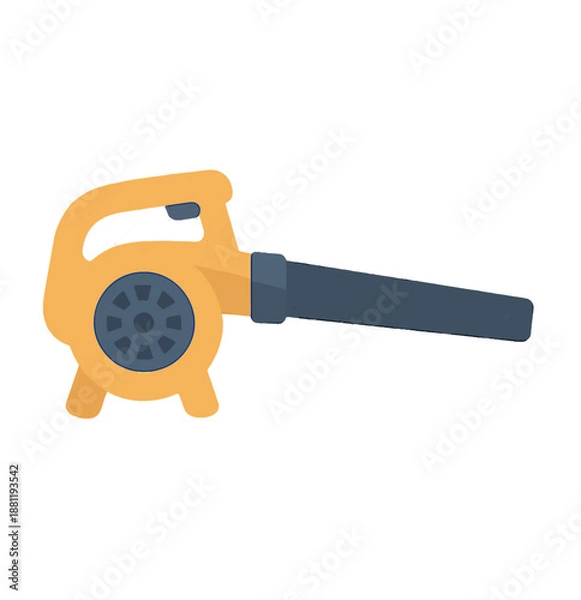 Fototapeta Yellow Leaf Blower Machine.