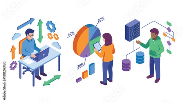 Obraz Data Analysis and Visualization Teamwork