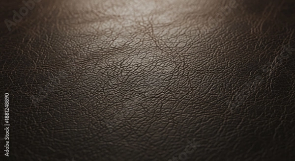 Obraz Dark Brown Grained Leather Texture Background with Soft Lighting