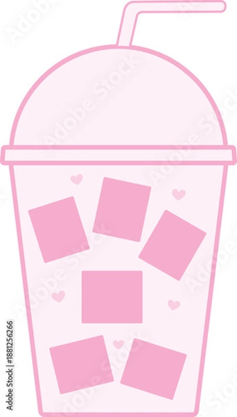 Obraz 핑크 커피 컵