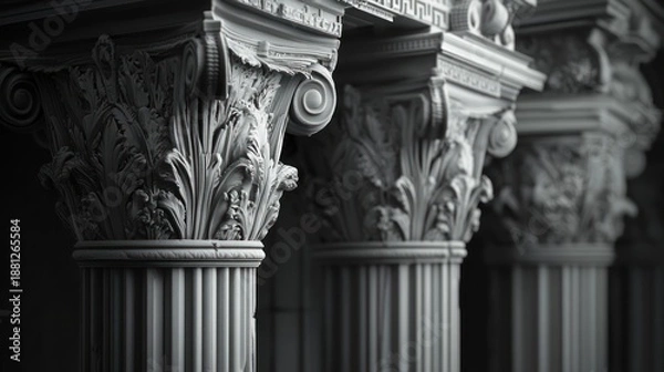 Obraz Classic Columns Architectural Detail