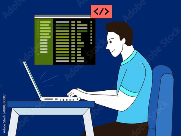 Obraz Solo Coding Session