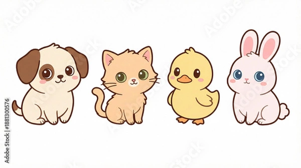 Obraz animals cartoon vector