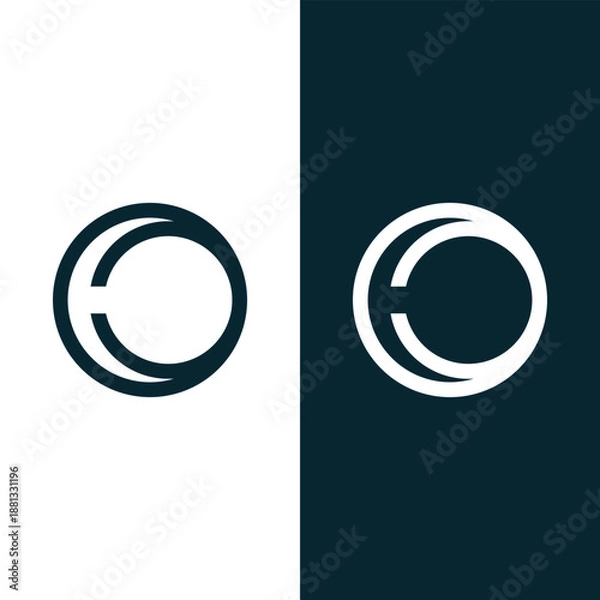 Obraz Initial Letter O Logo Design Vector Template. Creative Abstract Letter O Icon Vector Stock Vector.