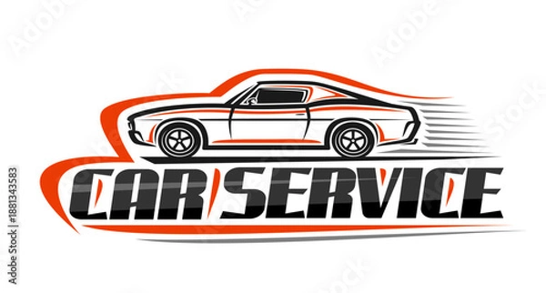 Fototapeta Vector logo for Car Service