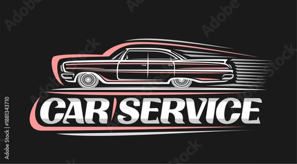 Fototapeta Vector logo for Car Service
