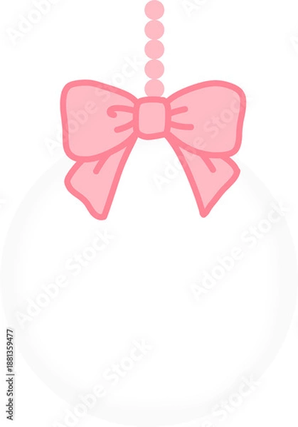 Obraz 유리볼_장식_리본