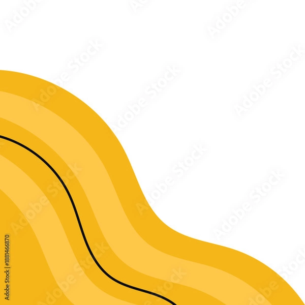 Obraz Blob Corner Border Illustration