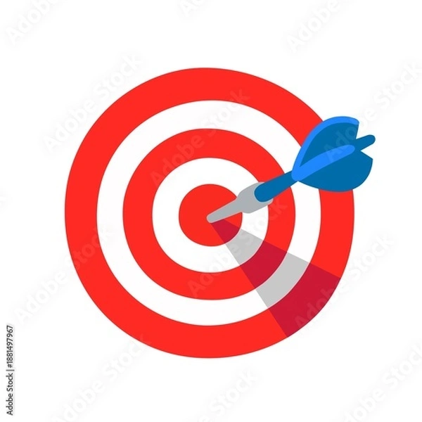 Fototapeta dart hitting target