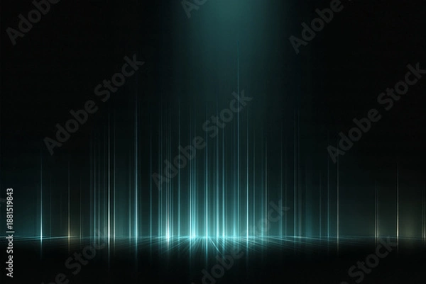 Obraz Abstract background featuring glowing lines in a dark setting.
