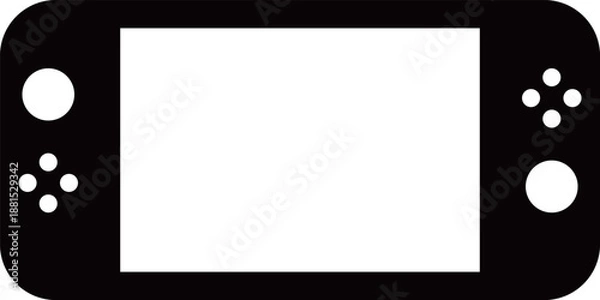 Obraz ゲーム機のフラットアイコンイラスト
