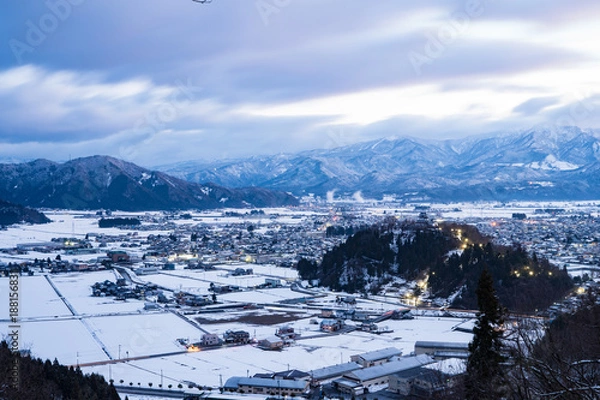 Obraz 福井県の天空の城越前大野城