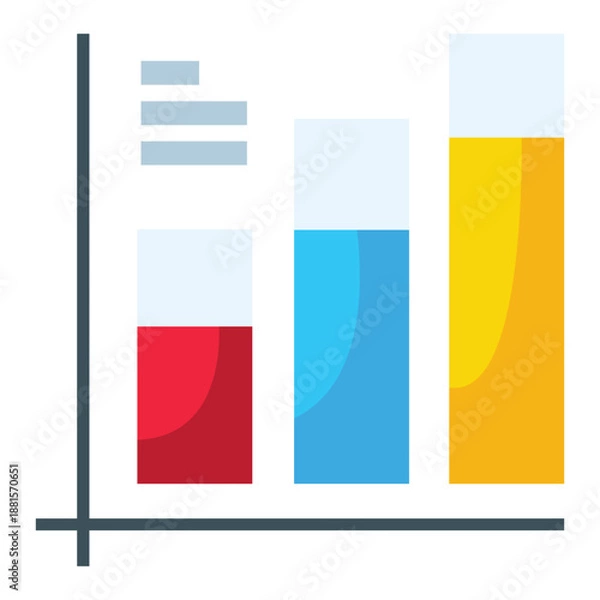 Obraz Bar chart icon design