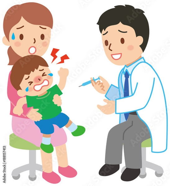 Obraz 注射を嫌がる子供