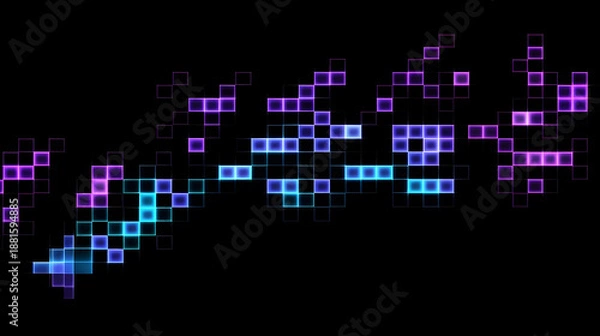 Obraz Pixelated Digital Burst