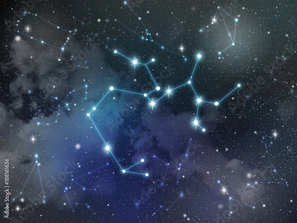 Obraz Gwiazda konstelacji Strzelca Zodiak