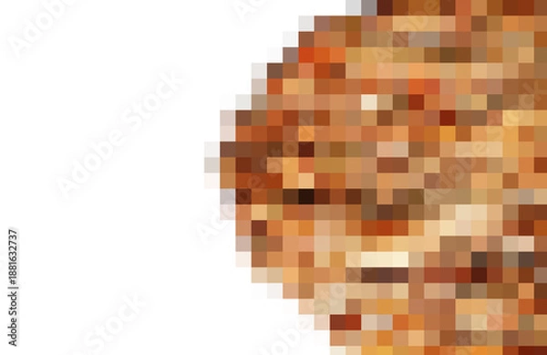 Obraz Abstract colored pixel mosaic  texture on transparent background