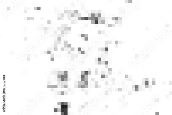 Obraz Abstract pixel mosaic texture on transparent background