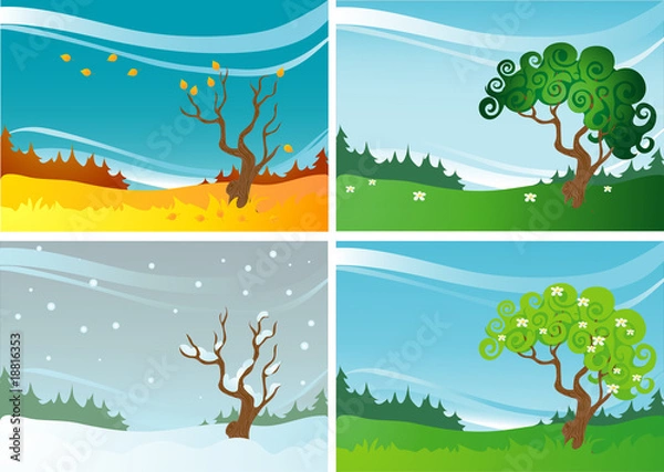 Fototapeta Four seasons