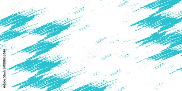 Obraz Dots halftone white and blue color pattern gradient grunge texture background. vector illustration.