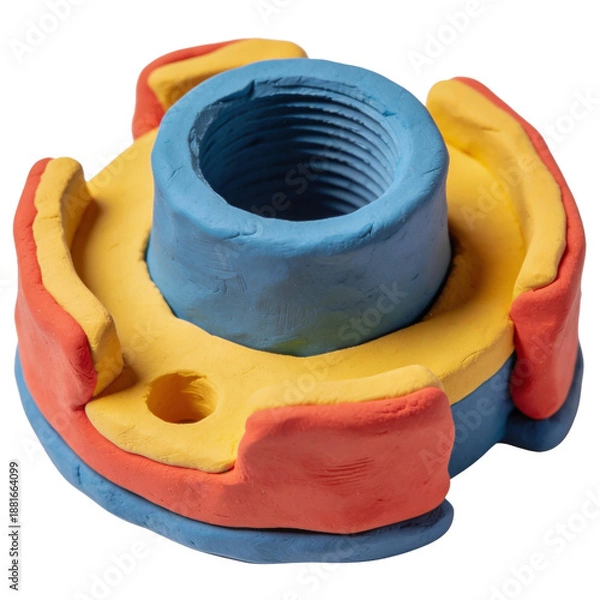 Obraz router guide bushing from clay