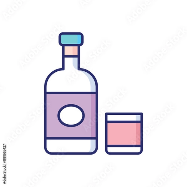 Obraz Scotch  vector icon
