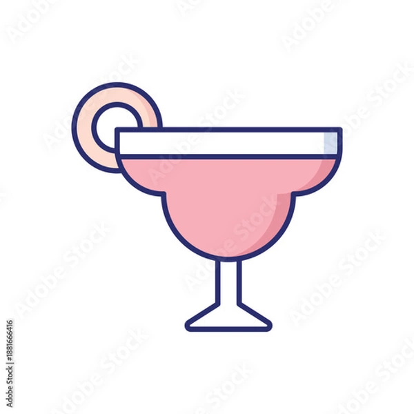 Obraz Cosmopolitan  vector icon