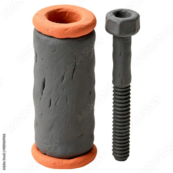 Obraz distance spacer from clay
