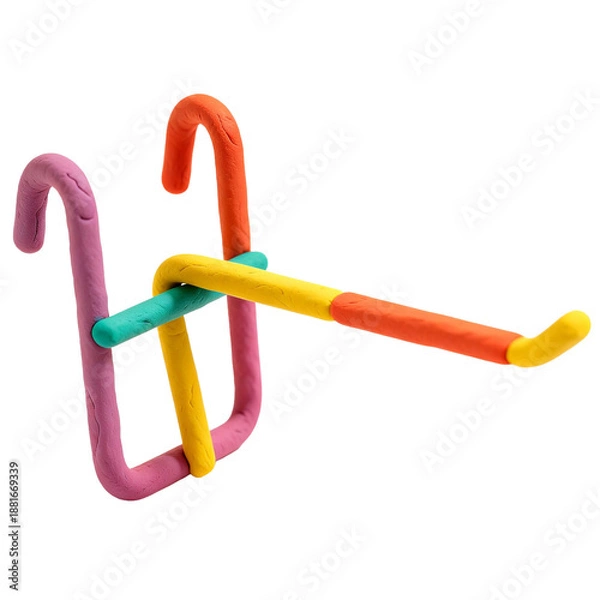 Obraz display hook from clay