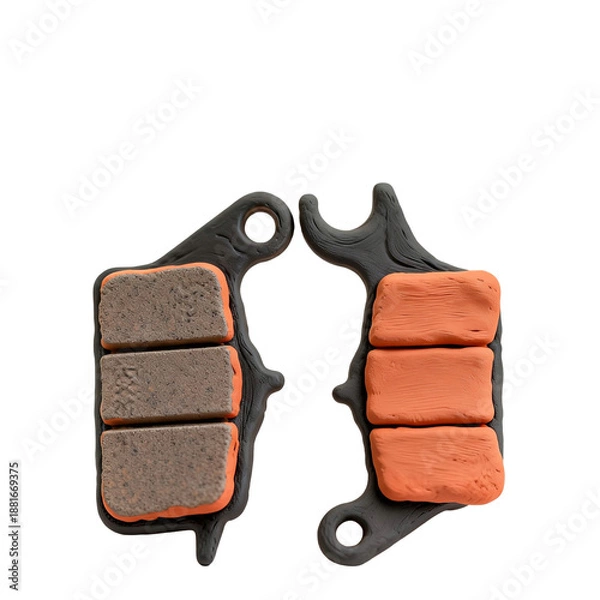 Obraz disc pad from clay