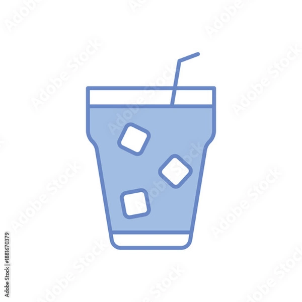 Obraz Gin Tonic vector icon