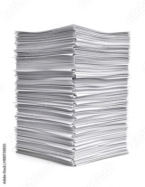 Obraz Stack of Office Documents Isolated