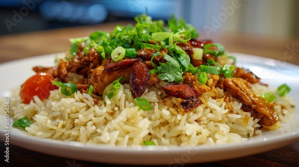 Obraz delicious rice with chicken