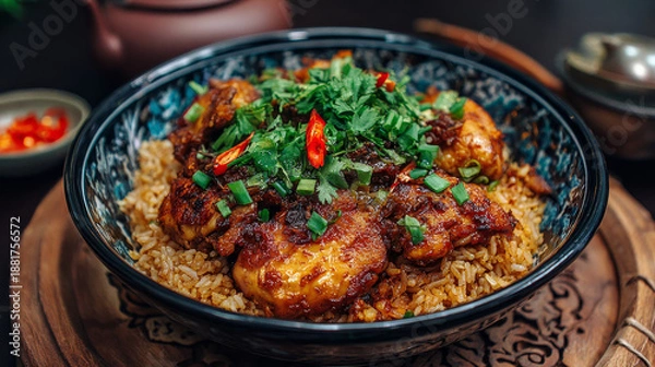 Obraz delicious rice with chicken